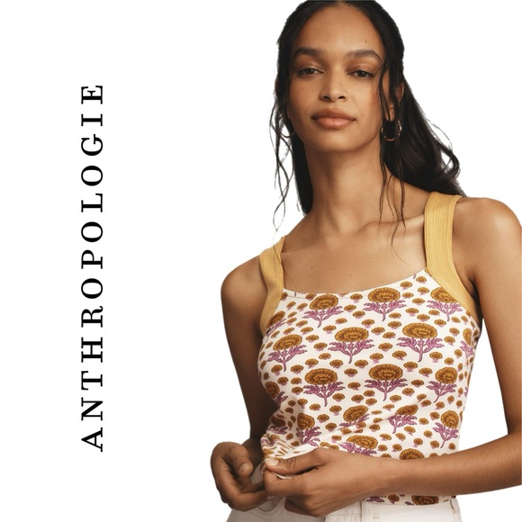 Anthropologie Maeve Trapunto Tank - Picture 2 of 11